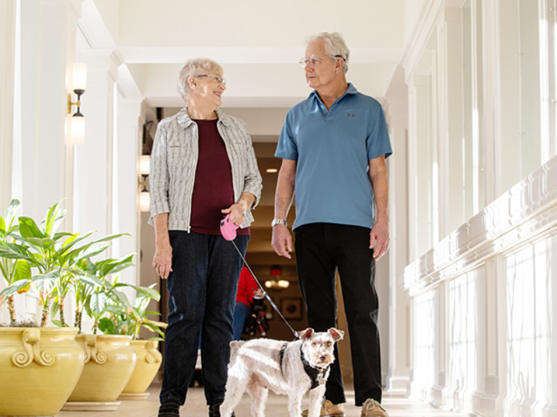 IL-dog-walk-640x600 Resident couple walking their dog