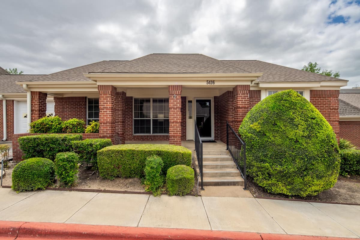 Front entrance of senior living home